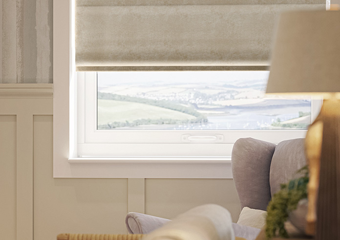 Florence Faux Suede, Mink Brown - Roman Blind - Image 5